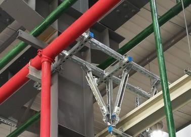 大名该抗震支架的整体式支吊架结构协调性好